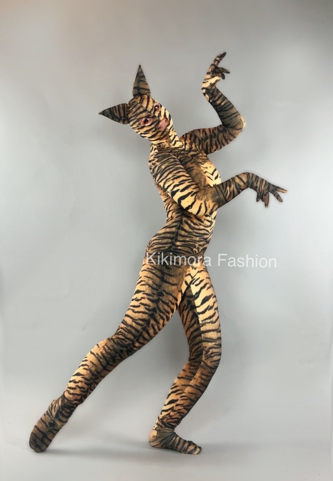 Cat Woman Costume, Tiger Costume, Halloween Outfit, Trending Now, Festival Fashion. Exotic Dance Wear