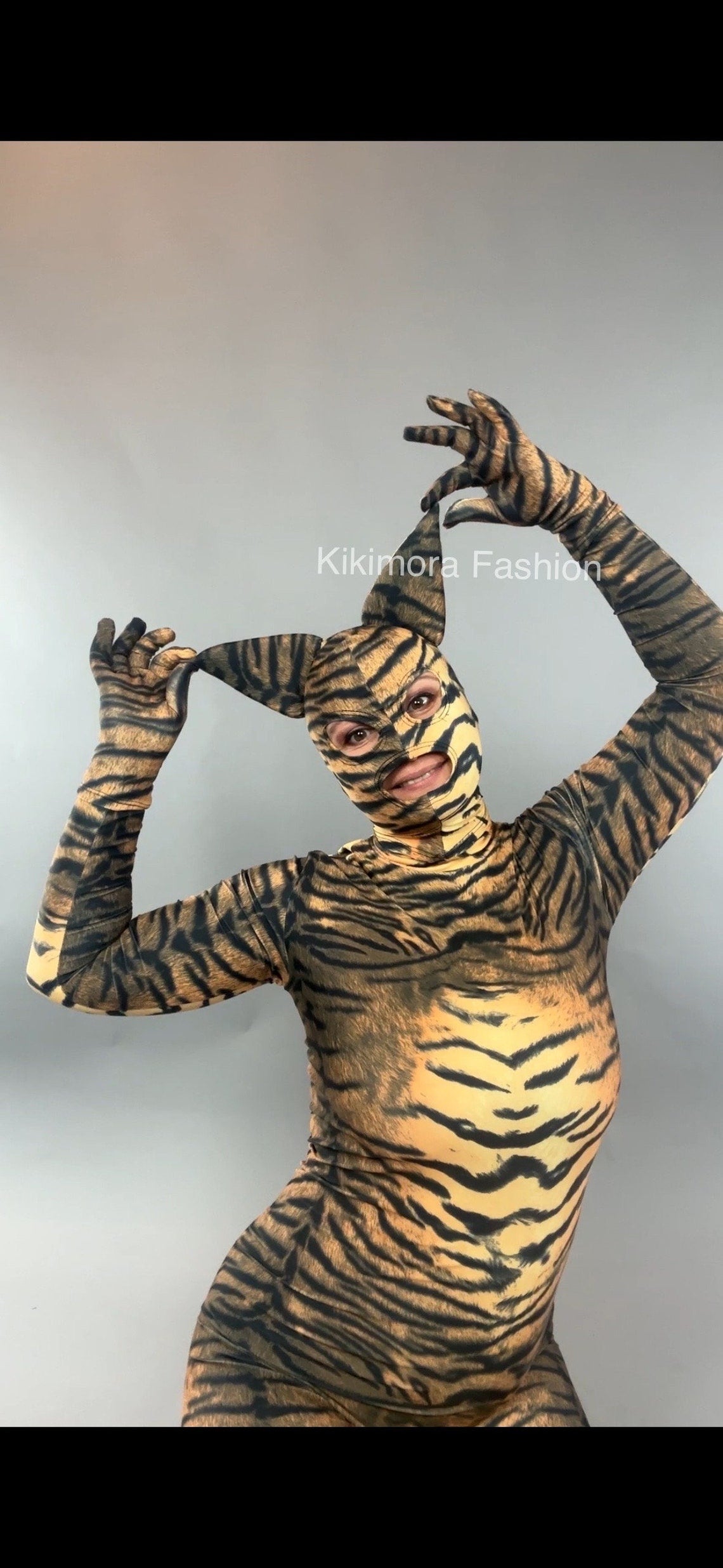 Cat Woman Costume, Tiger Costume, Halloween Outfit, Trending Now, Festival Fashion. Exotic Dance Wear