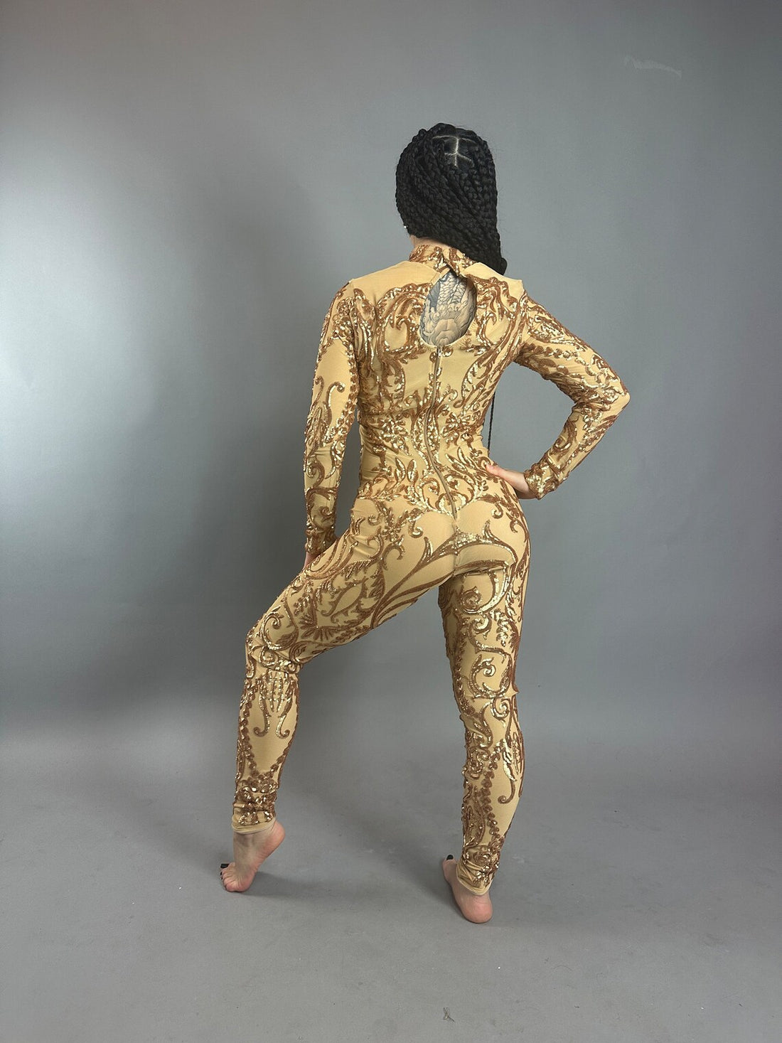 Shiny Gold Sequin Costume, Birthday Jumpsuit, Exotic Dance Wear, Disco Night, Club Outfit, Gymnastic Unitard, Trending Now