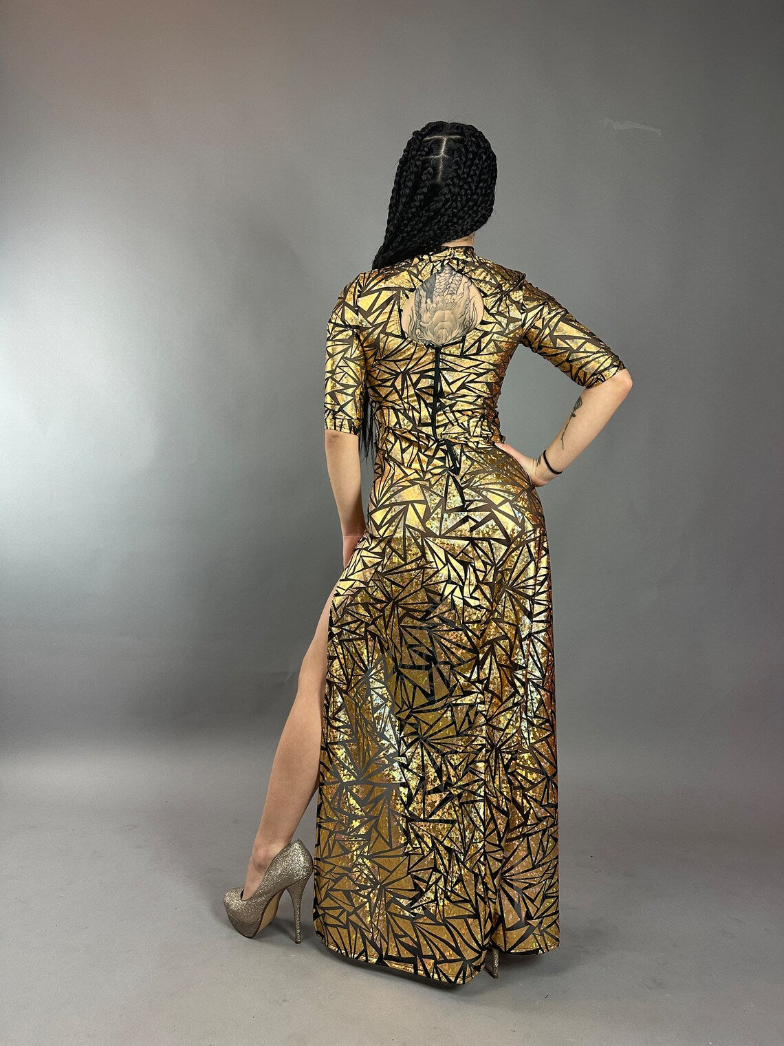 Gold festival dress best sale