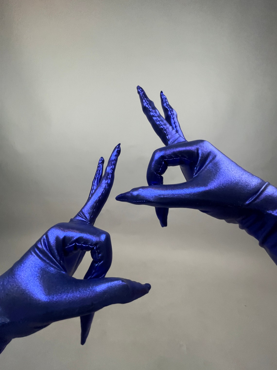 Futuristic Fashion, Long Fingers Gloves, Creepy Gloves, Costume Gloves, Cosplay Accessory, Trending Now