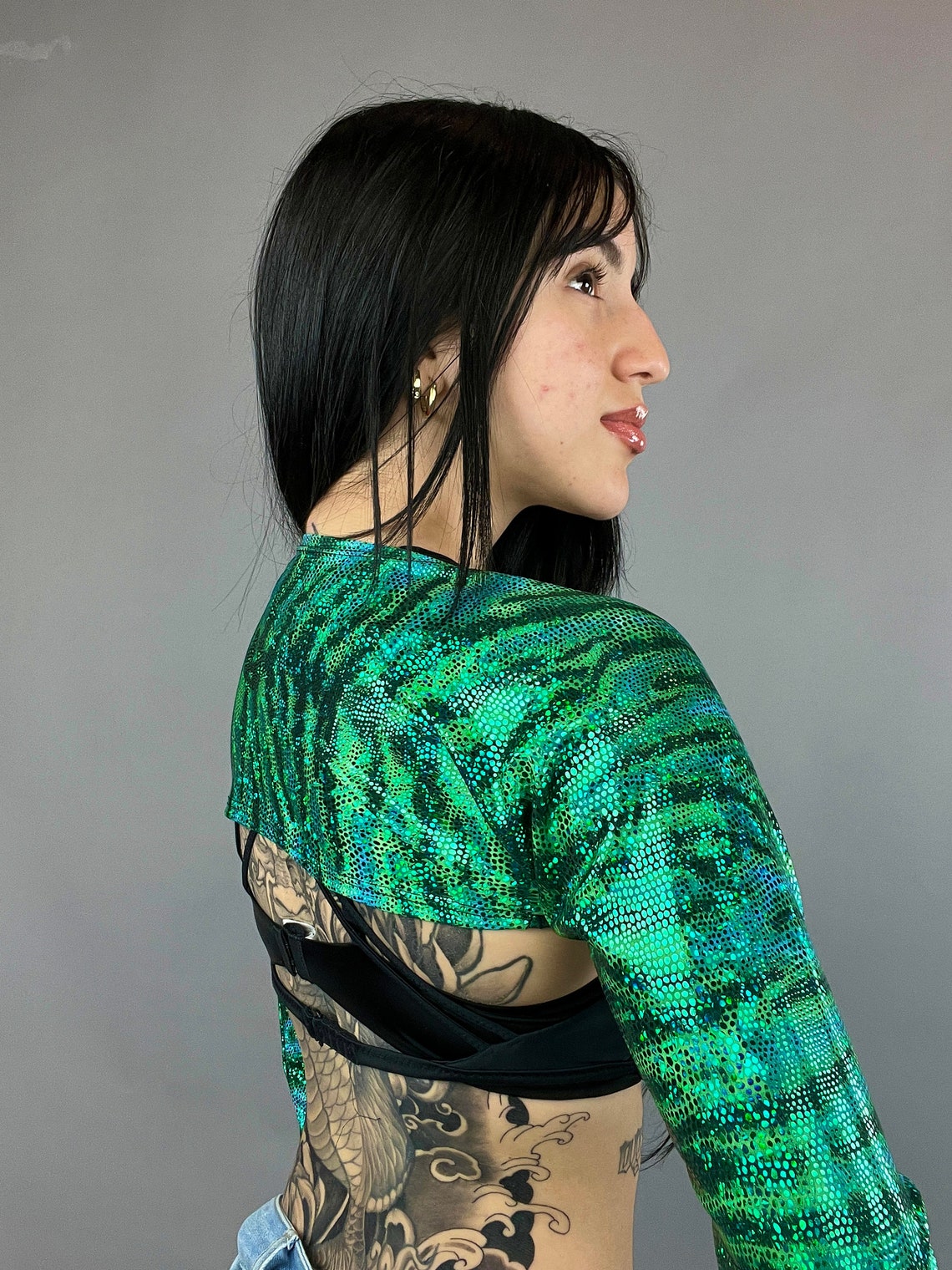 Trending Now, Futuristic Shrug, Exotic Dancewear, Edm Fashion, Futuristic Fashion, Handmade Shrug, Festival Outfit