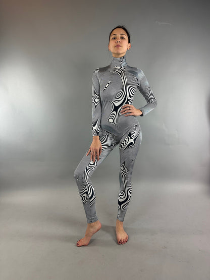 Exotic Dance Wear, Lycra Jumpsuit for Woman or Man, Trending Now, Alien Costume