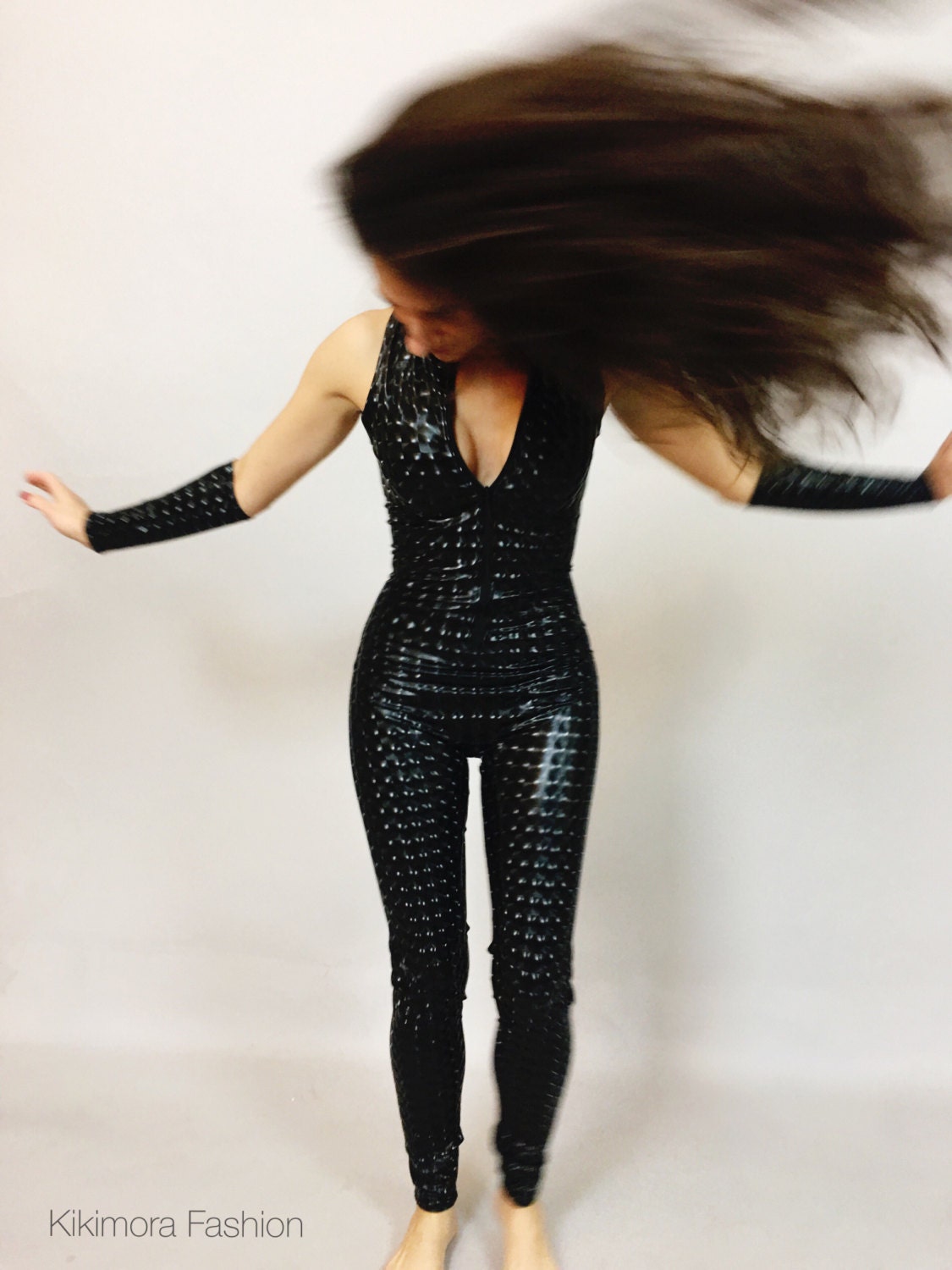 Bodysuit for Women or Men, Catwoman Costume, Like Latex Bodysuit, Beautiful Body Shaper, Like PVC Fetish Clothing