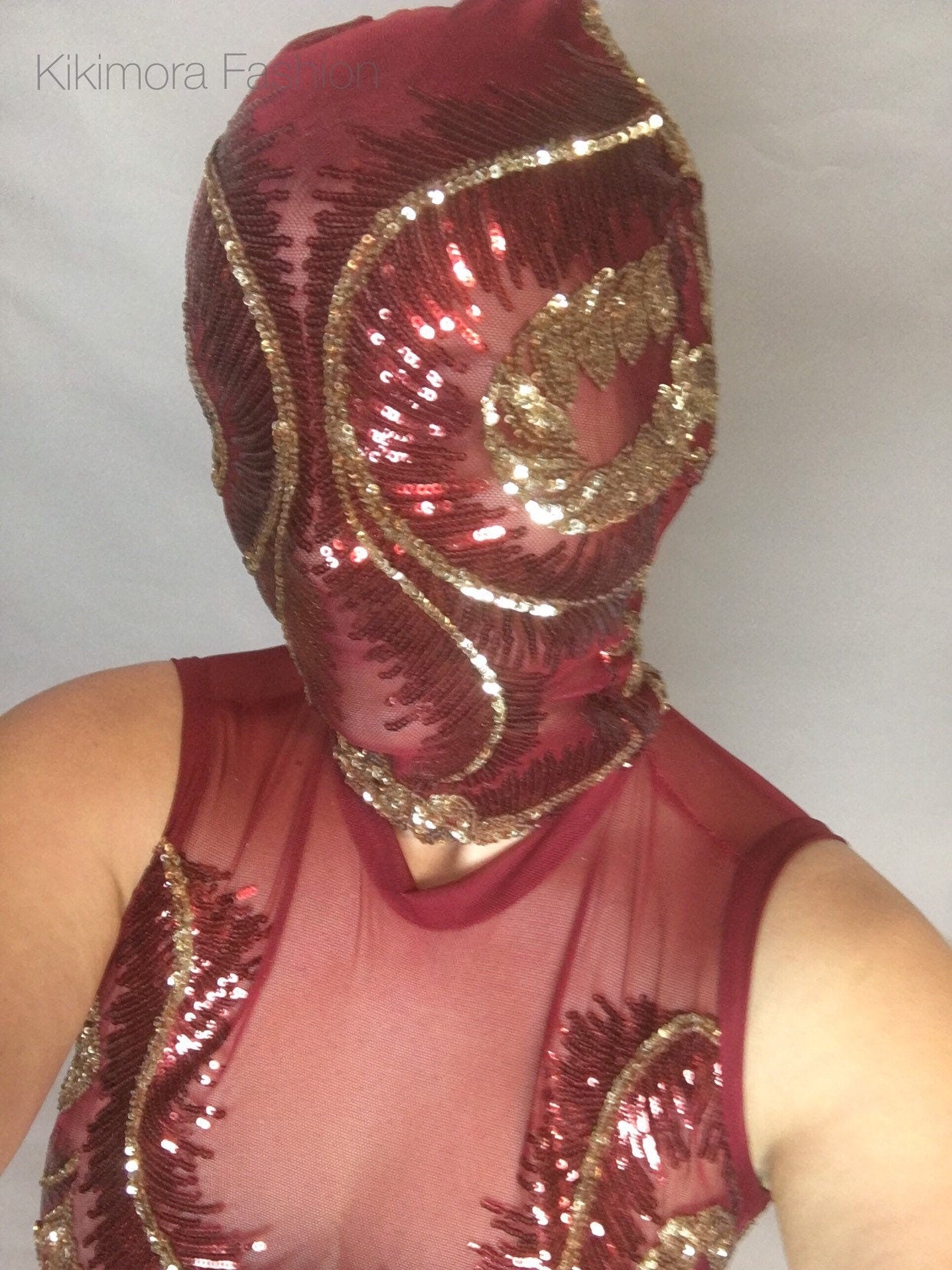 Sequins Catsuit With Mask, Show Girl Costume, Gymnastic Catsuit, Stage Costume, Trending Now