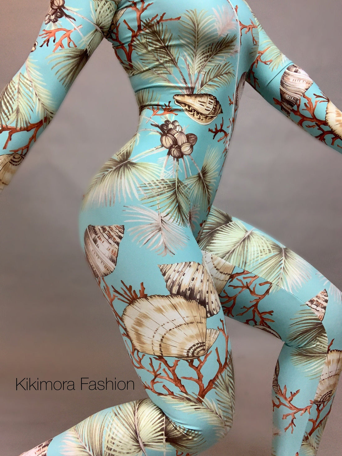 Under the Sea Outfit, Beautiful Seashell Bodysuit for Women, Activewear, Wetsuit, Mermaid Costume, New Trend Made in USA