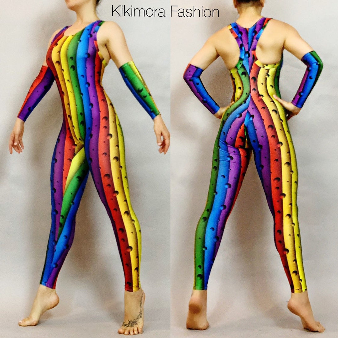 Circus Party Outfit, Contortion Outfit, Catsuit for Gymnast, Clown Dance Costume, Trending Now, Festival Fashion, Lgbtq Rainbow