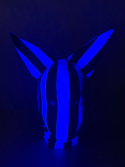 Zentai Headpiece, Cat Ears, Lycra Face Mask, Circus Costume, Face Cover, Festival Fashion, Cosplay Outfit