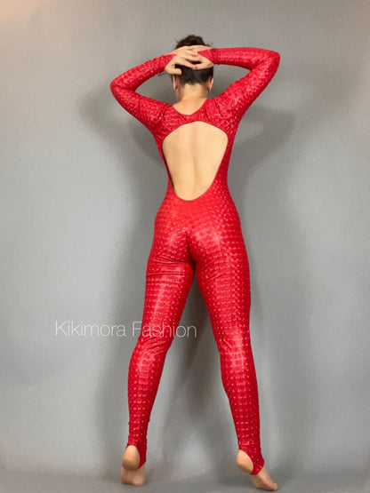 Bodysuit for Women, Gymnastic Costume, Dancewear, Like Latex, Made in Usa, Made by Measure, Aerialist Gifts, Dance Teacher Gift