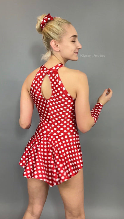 Exotic Dance Wear, Super Cute Burlesque Bodysuit With Skirt, Showgirl Costume, Pole Dance Wear, Dance Teacher Gift, Trending Now