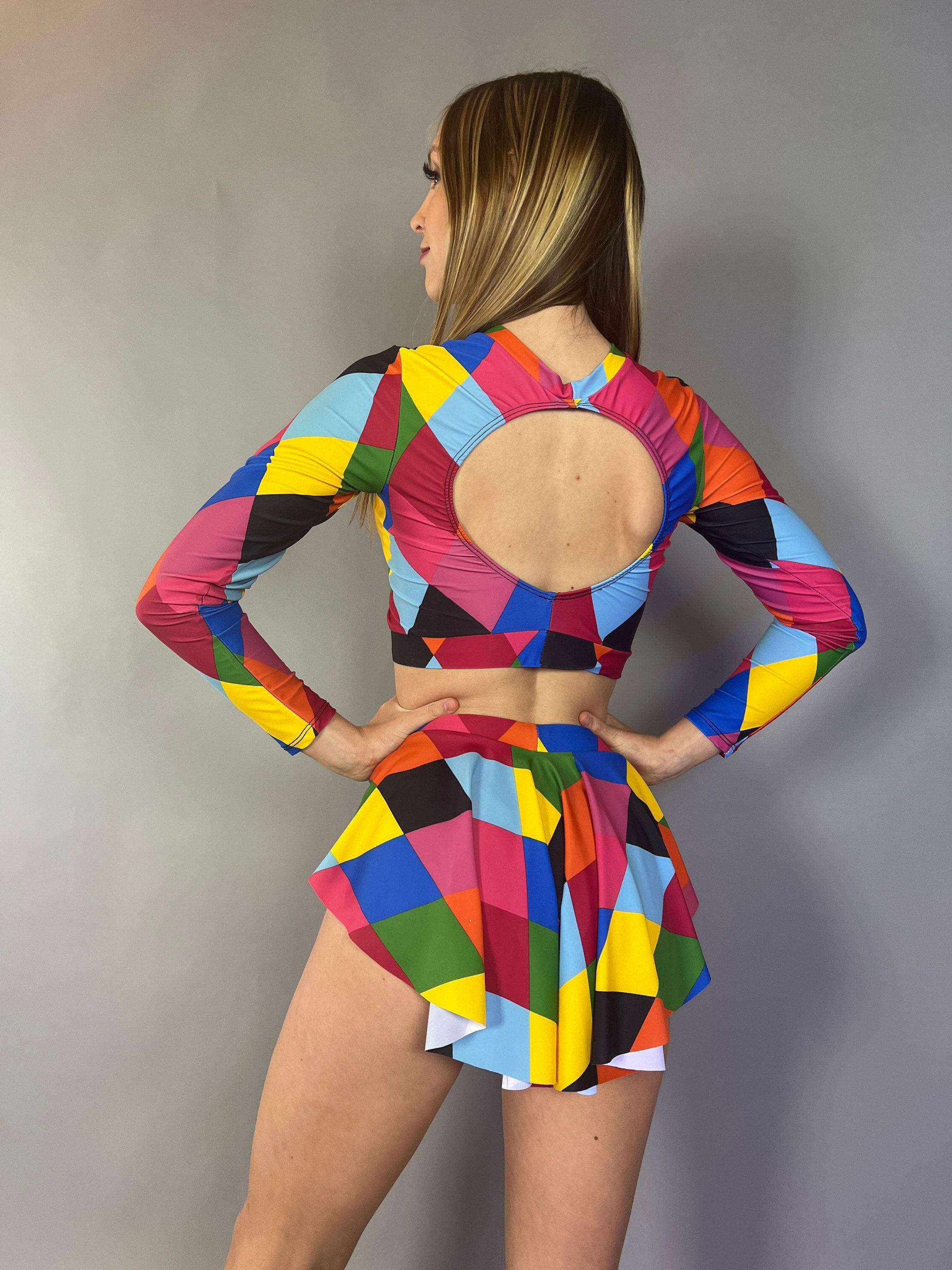 Costume for Pole Dancers, Beautiful Circus Fashion, Exoyic Dance Wear,festival Outfit, Showgirl Costume, Trending Now
