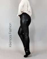 Hot Leggings, Leather Pants Women or Men, Futuristic Clothing, Like Latex, Party Leggings, Club Wear, Dress Pants
