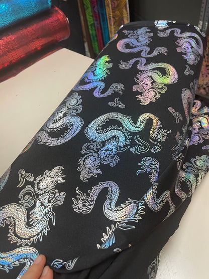 Disco Jumpsuit, Custom Bell Bottom Catsuit, Elegant Party Jumpsuit, Made by Measure, Dragon Print