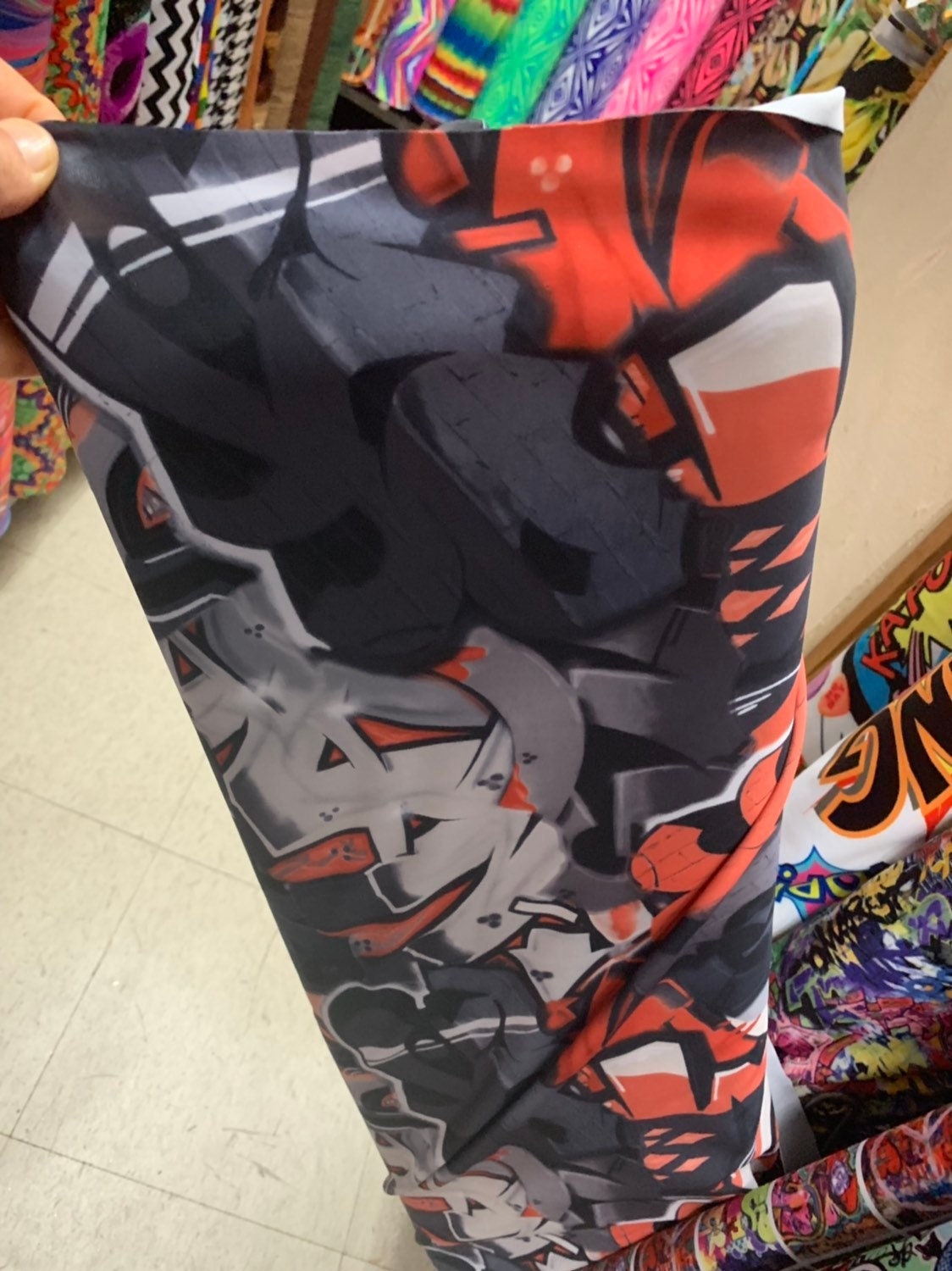 Bodysuit for Women or Men, Street Style Graffiti Print Jumpsuit, Modern Costume for Dancers, Aerialists, Gymnast
