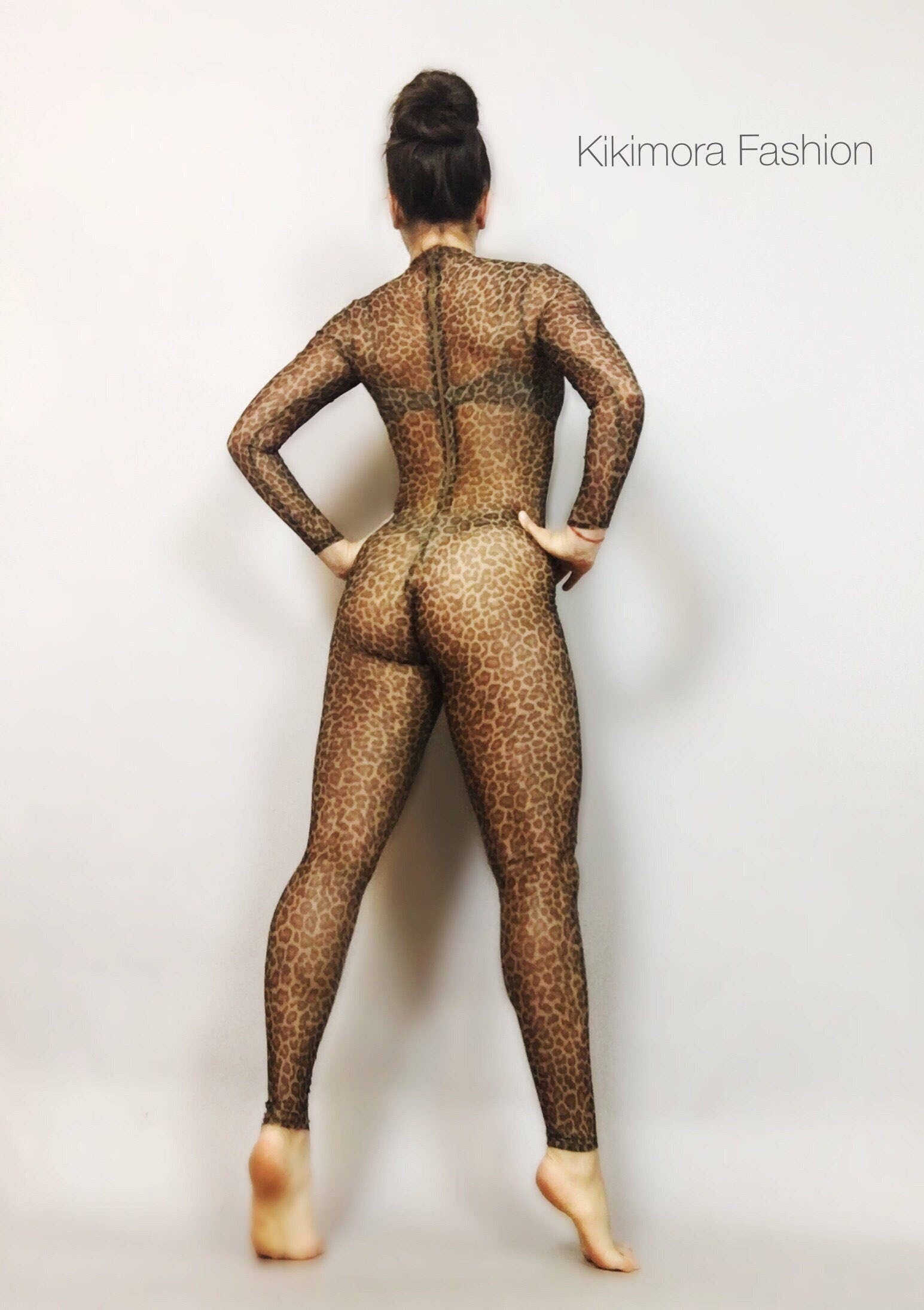 Cheetah Print, Sheer Bodysuit, Sexy Catsuit, Dancewear, Festival Fashion, Trending Now, Exotic Dancewear