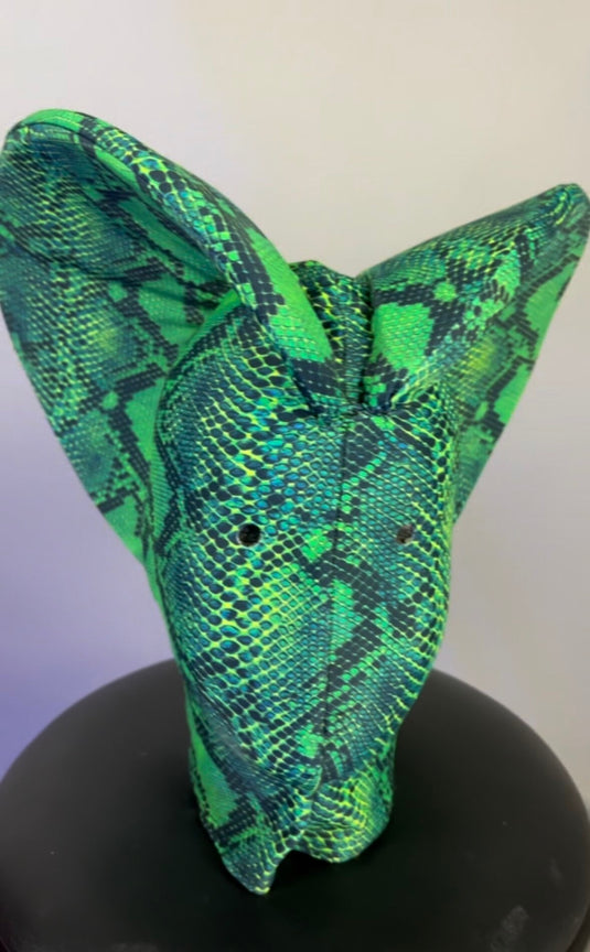 Snake Mask Headpiece, Cobra Costume Hood, Reptile Face Cover, UV Glow ...