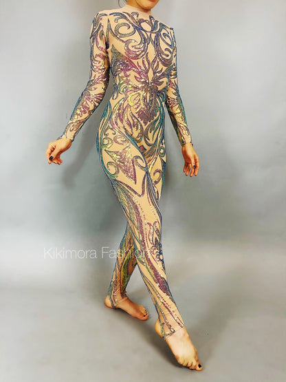 Spandex Catsuit, Exotic Dancewear, Beautiful Women Bodysuit, Trending Now, Bridal Bodysuit