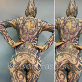 Spandex Catsuit, Exotic Dancewear, Beautiful Women Bodysuit, Trending Now, Bridal Bodysuit