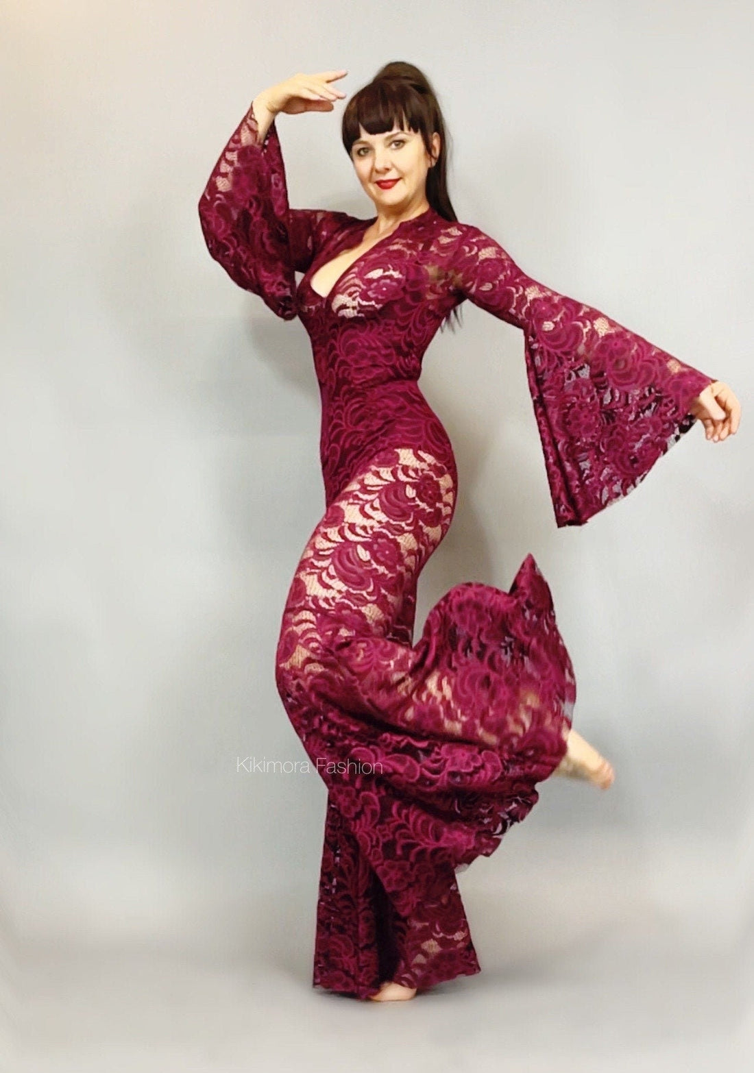 Sheer Jumpsuit, Cher Costume, Beautiful Lace Costume, Festival Outfit, Trending Now