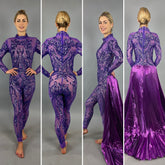 Sequins Catsuit, Exotic Dancewear, Beautiful Jumpsuit for Party, Wedding Bodysuit, Trending Now