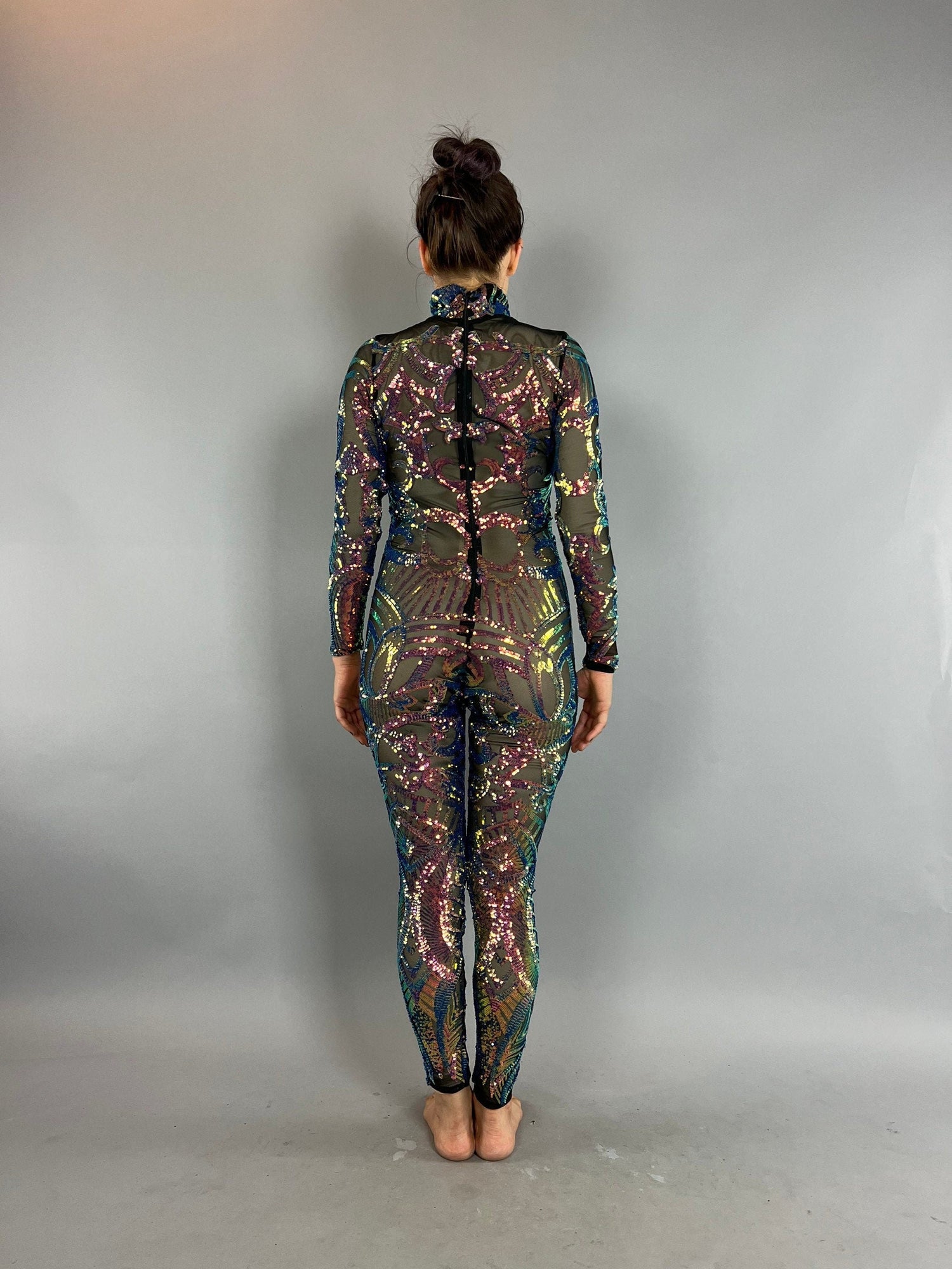 Black Unicorn Beautiful Jumpsuit, Exotic Dancewear, Futuristic Clothing, Trending Now