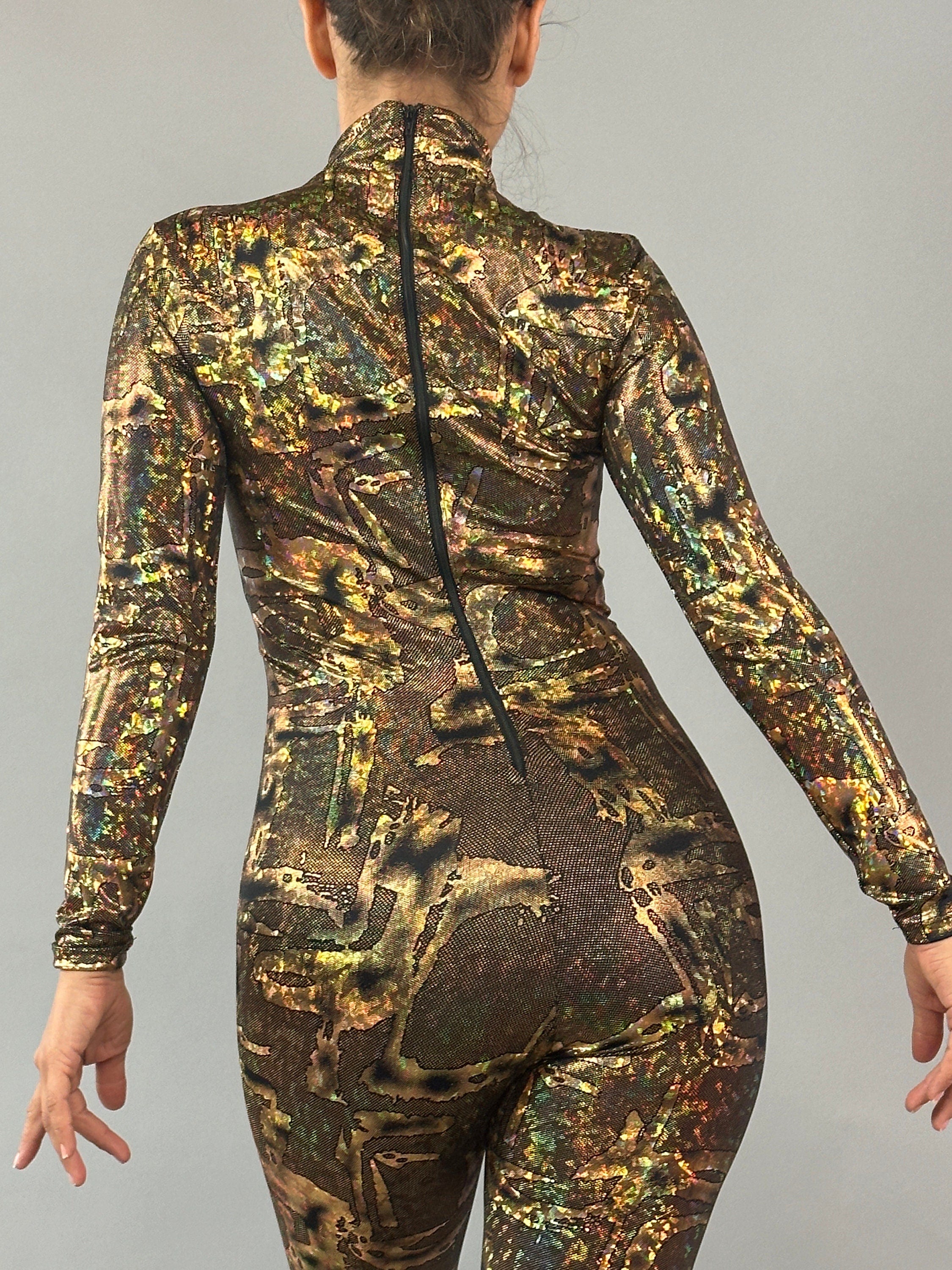 Futuristic Alien Jumpsuit Unisex Spandex Dancewear Costume