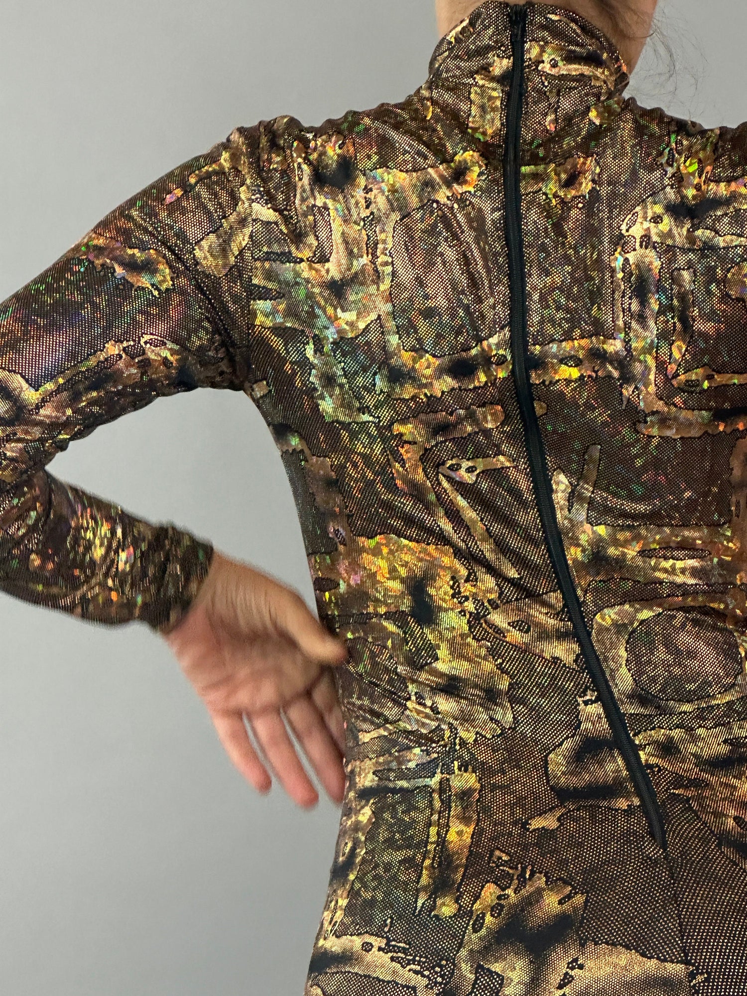 Futuristic Alien Jumpsuit Unisex Lycra Dancewear Costume