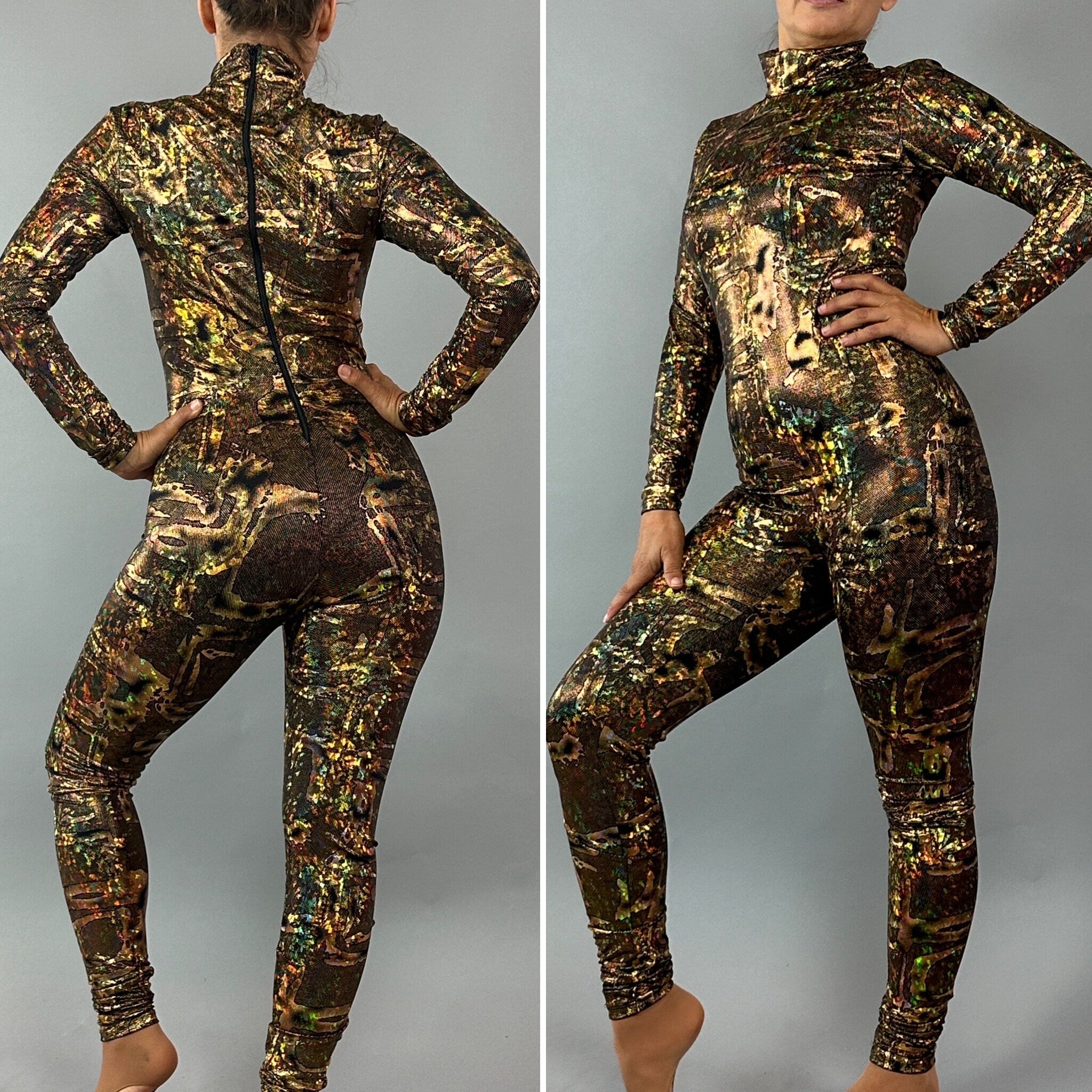 Futuristic Alien Jumpsuit Unisex Spandex Dancewear Costume