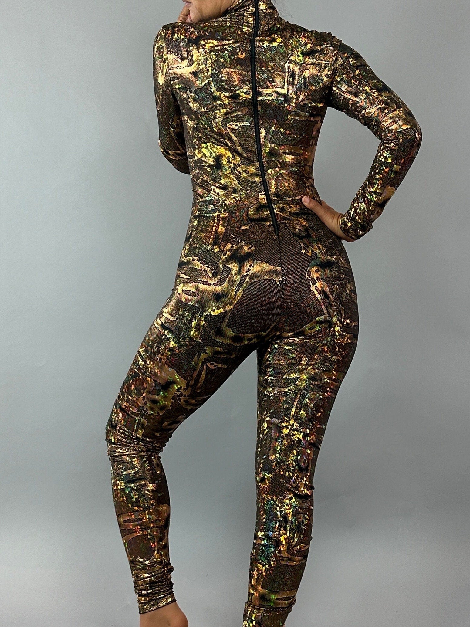 Futuristic Alien Jumpsuit Unisex Spandex Dancewear Costume