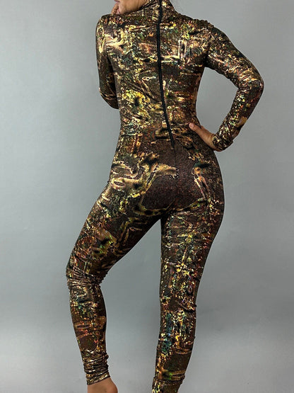 Futuristic Alien Jumpsuit Unisex Lycra Dancewear Costume