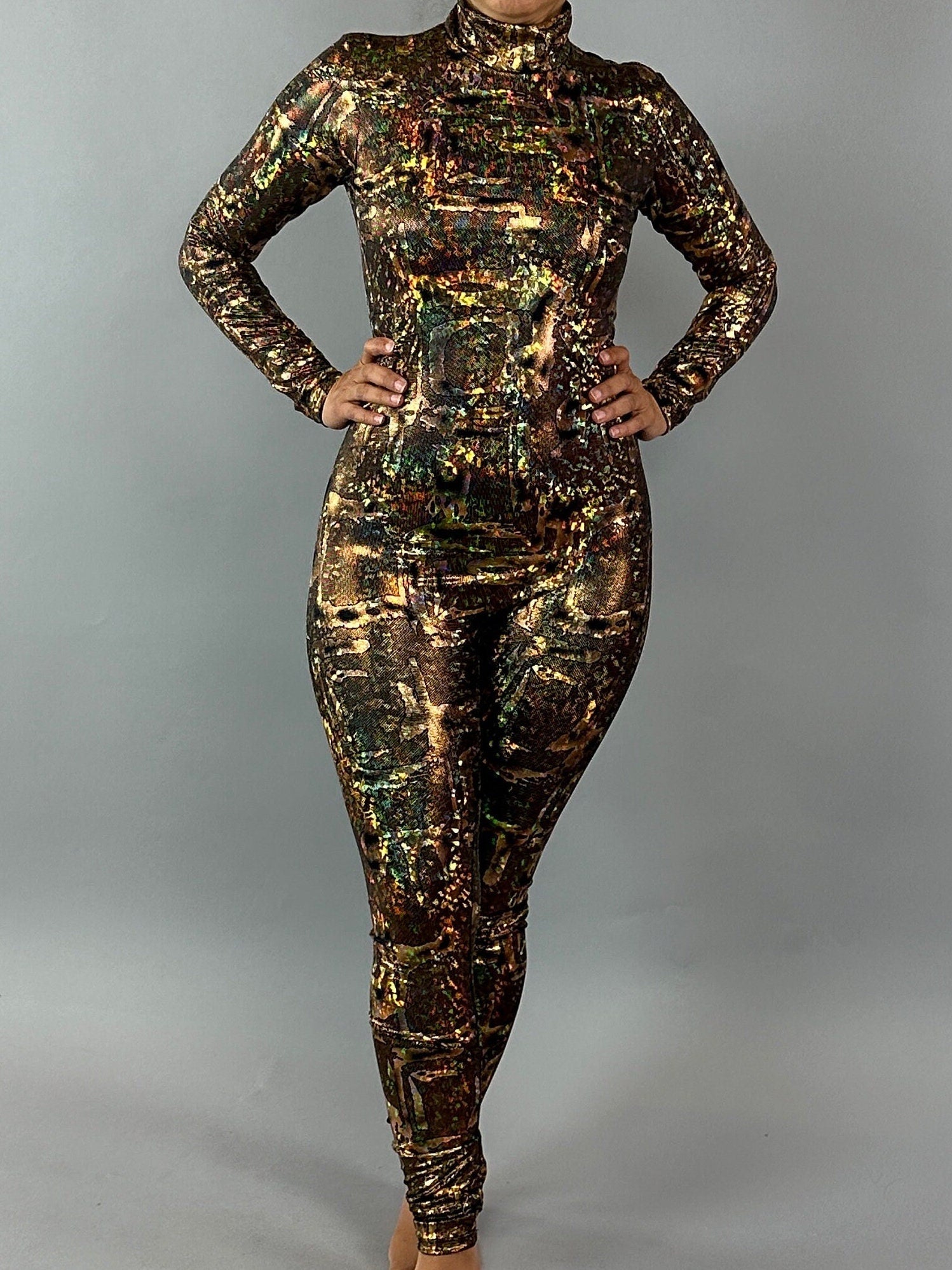 Futuristic Alien Jumpsuit Unisex Spandex Dancewear Costume