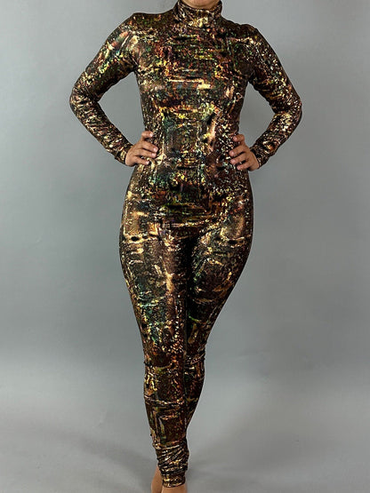 Futuristic Alien Jumpsuit Unisex Lycra Dancewear Costume