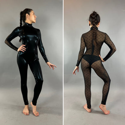 Elegant jumpsuit, Festival fashion, Club wear, gymnastic leotard, exotic dance wear ,trending now, spandex bodysuit, aerialist costume.