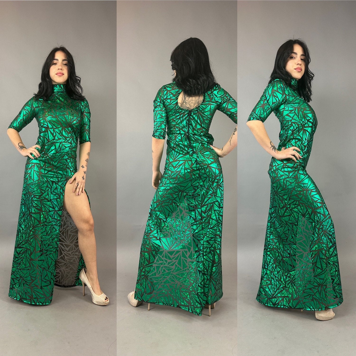 trending green dress Stylish Green Dress Trends for Winter Weddings