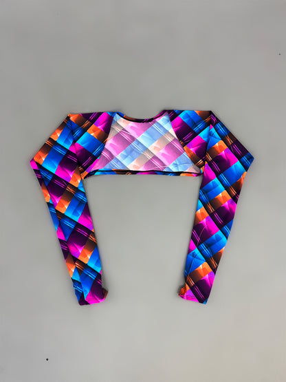 Trending Now, Futuristic Shrug, Exotic Dancewear, Edm Fashion, Futuristic Fashion, Handmade Shrug, Festival Outfit