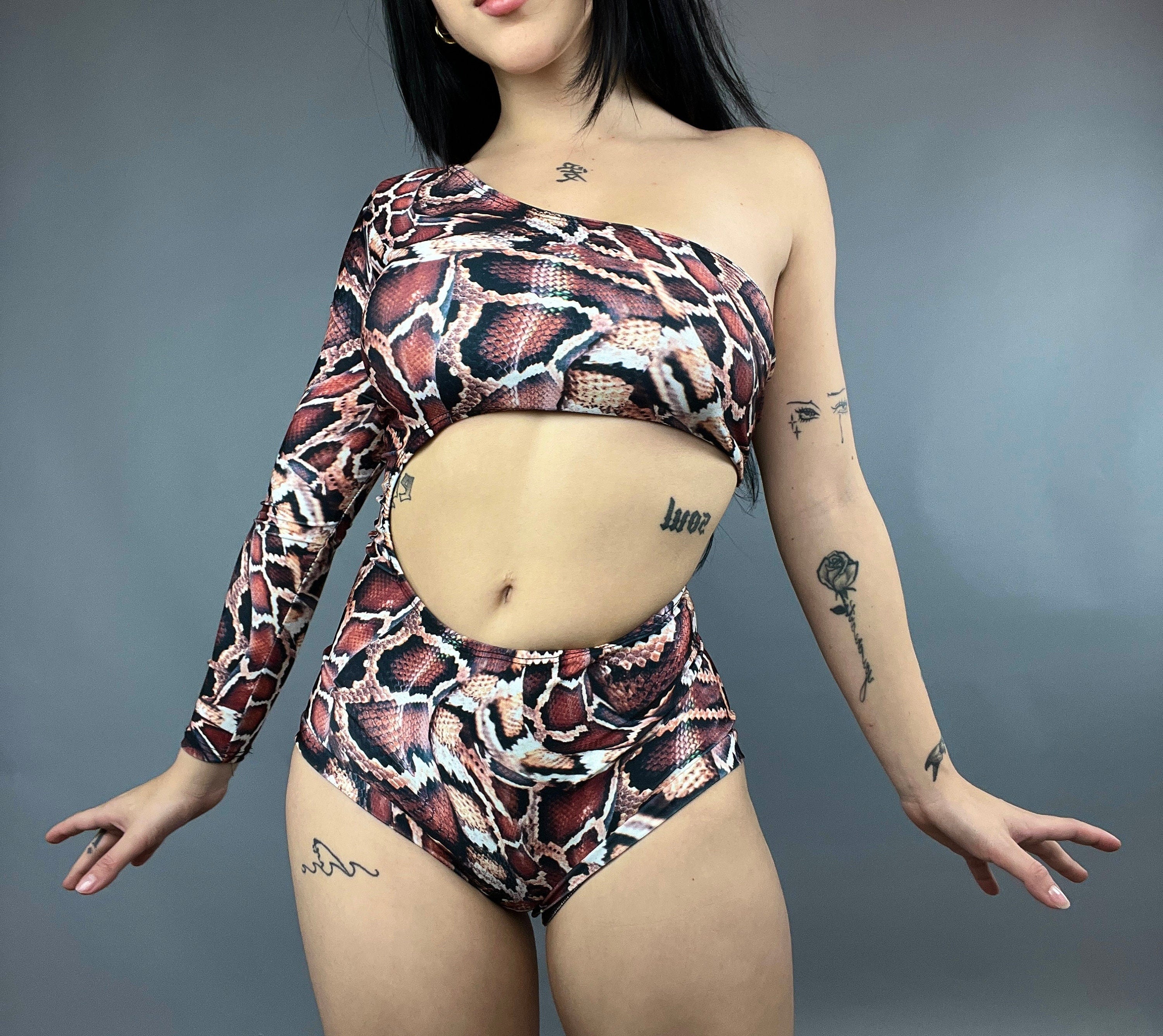 Leotard Costume for Gymnasts, Circus Outfit, Futuristic Clothing, Exotic Dance Wear, Pole Dance Costume