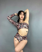 Leotard Costume for Gymnasts, Circus Outfit, Futuristic Clothing, Exotic Dance Wear, Pole Dance Costume
