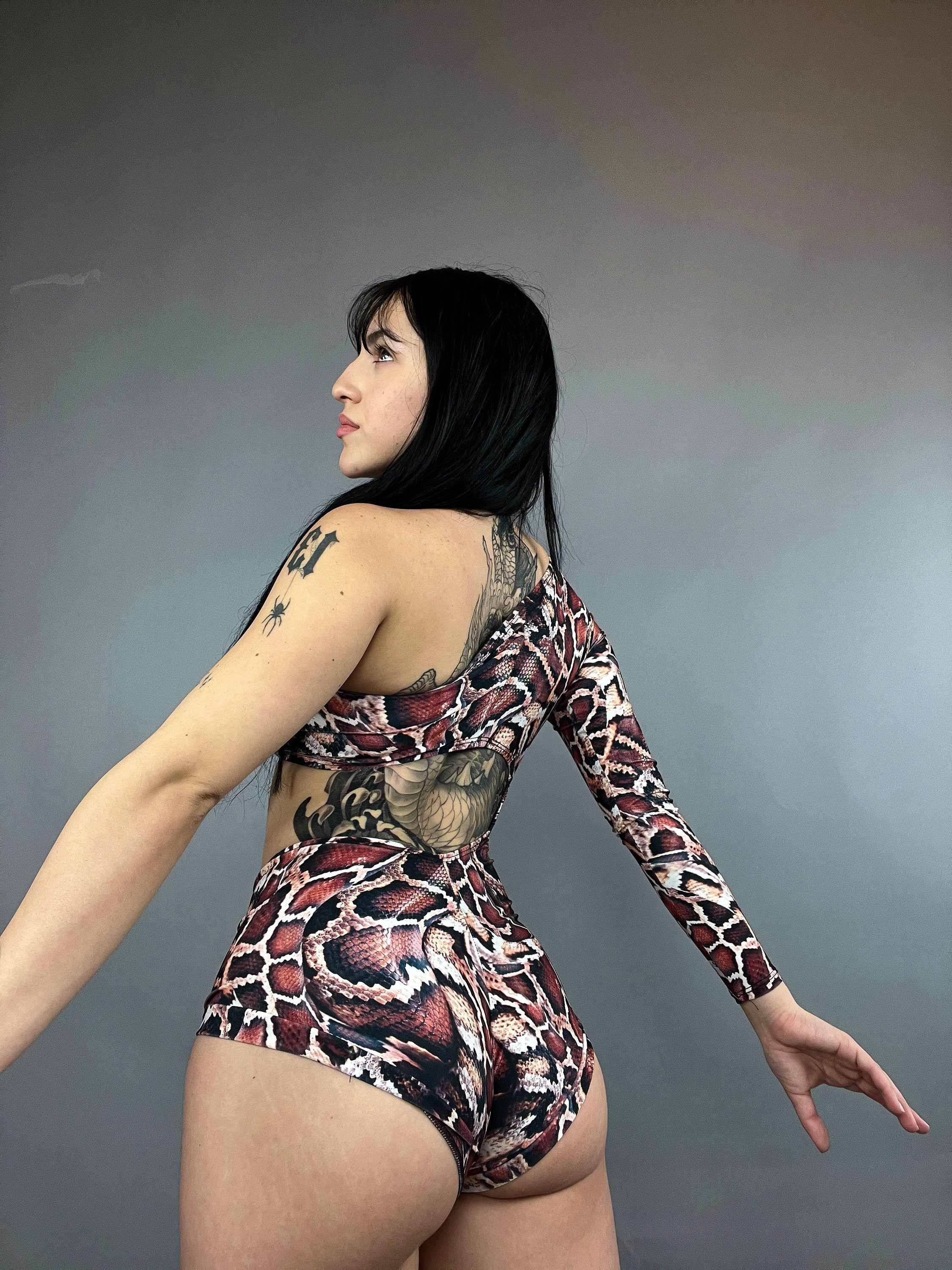 Leotard Costume for Gymnasts, Circus Outfit, Futuristic Clothing, Exotic Dance Wear, Pole Dance Costume