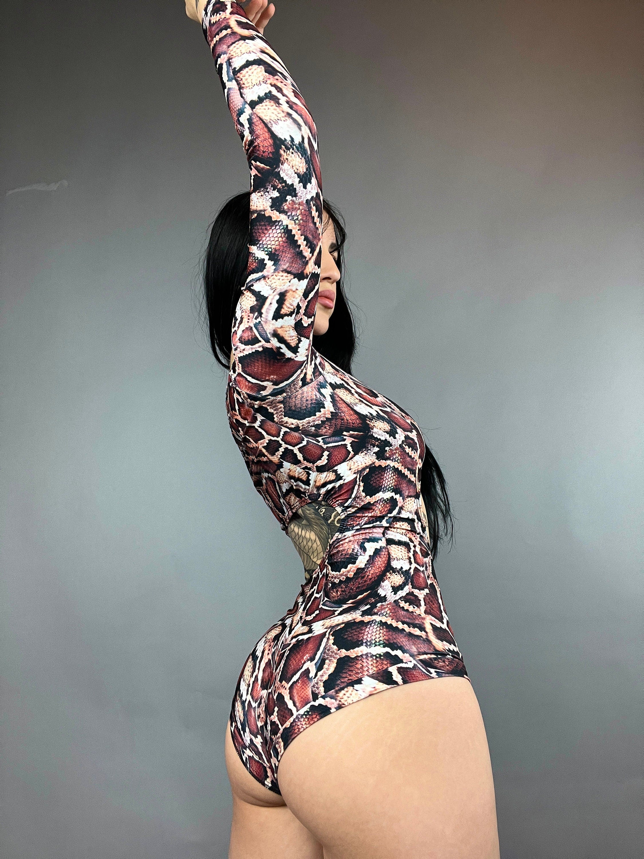 Leotard Costume for Gymnasts, Circus Outfit, Futuristic Clothing, Exotic Dance Wear, Pole Dance Costume