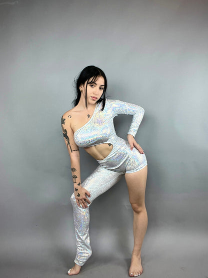 Unique Exotic Dance Bodysuit for Aerialists and Gymnasts