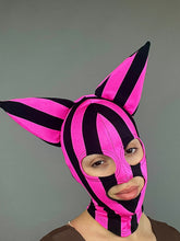 Pink Kitty Headpiece, Zentai Headpiece, Cat Ears, Lycra Face Mask, Circus Costume, Face Cover, Festival Fashion, Cosplay Outfit