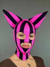 Pink Kitty Headpiece, Zentai Headpiece, Cat Ears, Lycra Face Mask, Circus Costume, Face Cover, Festival Fashion, Cosplay Outfit