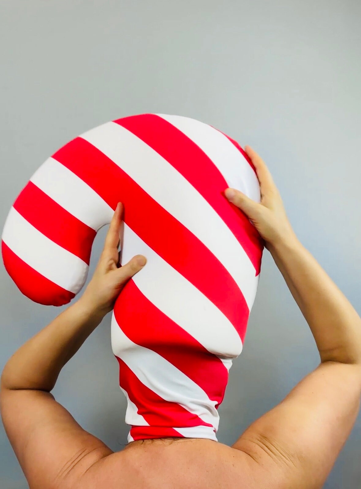 Festive Candy Cane Headpiece for Events and Performers