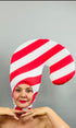 Festive Candy Cane Headpiece for Events and Performers