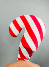 Festive Candy Cane Headpiece for Events and Performers