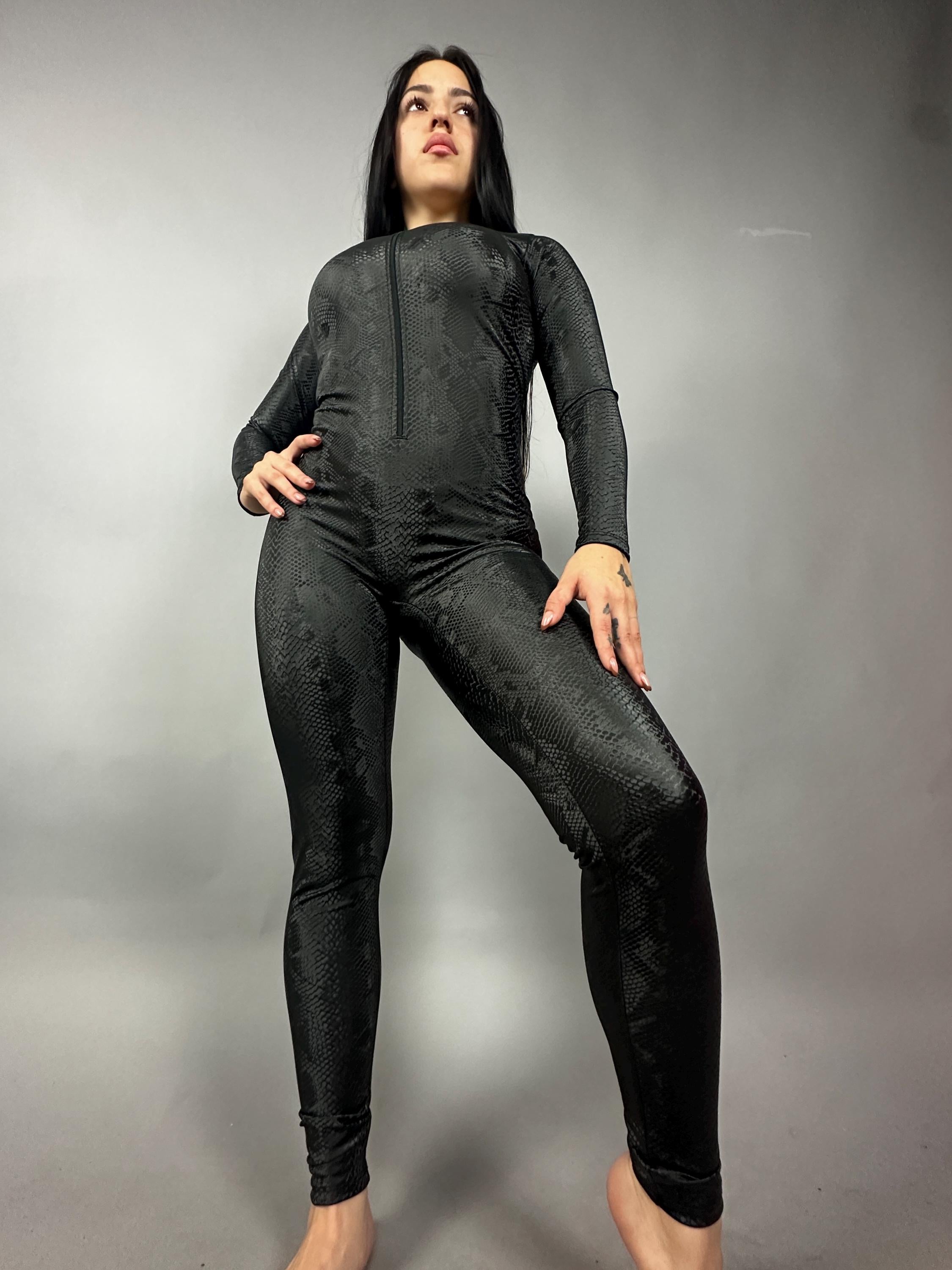 Bodysuit for woman or man, Snake woman costume, trending now, spandex bodysuit, aerialist costume, exotic dance wear.