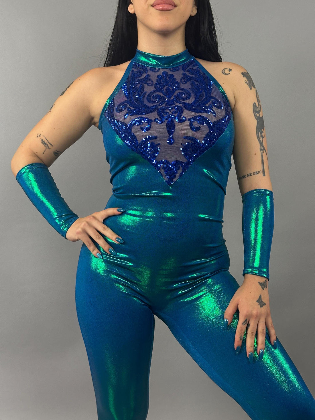 Blue Fairy, Rave, Music festival, Gymnastic costume, Contortion Catsuit , Aerialist gift, exotic dance wear, Stage outfit.