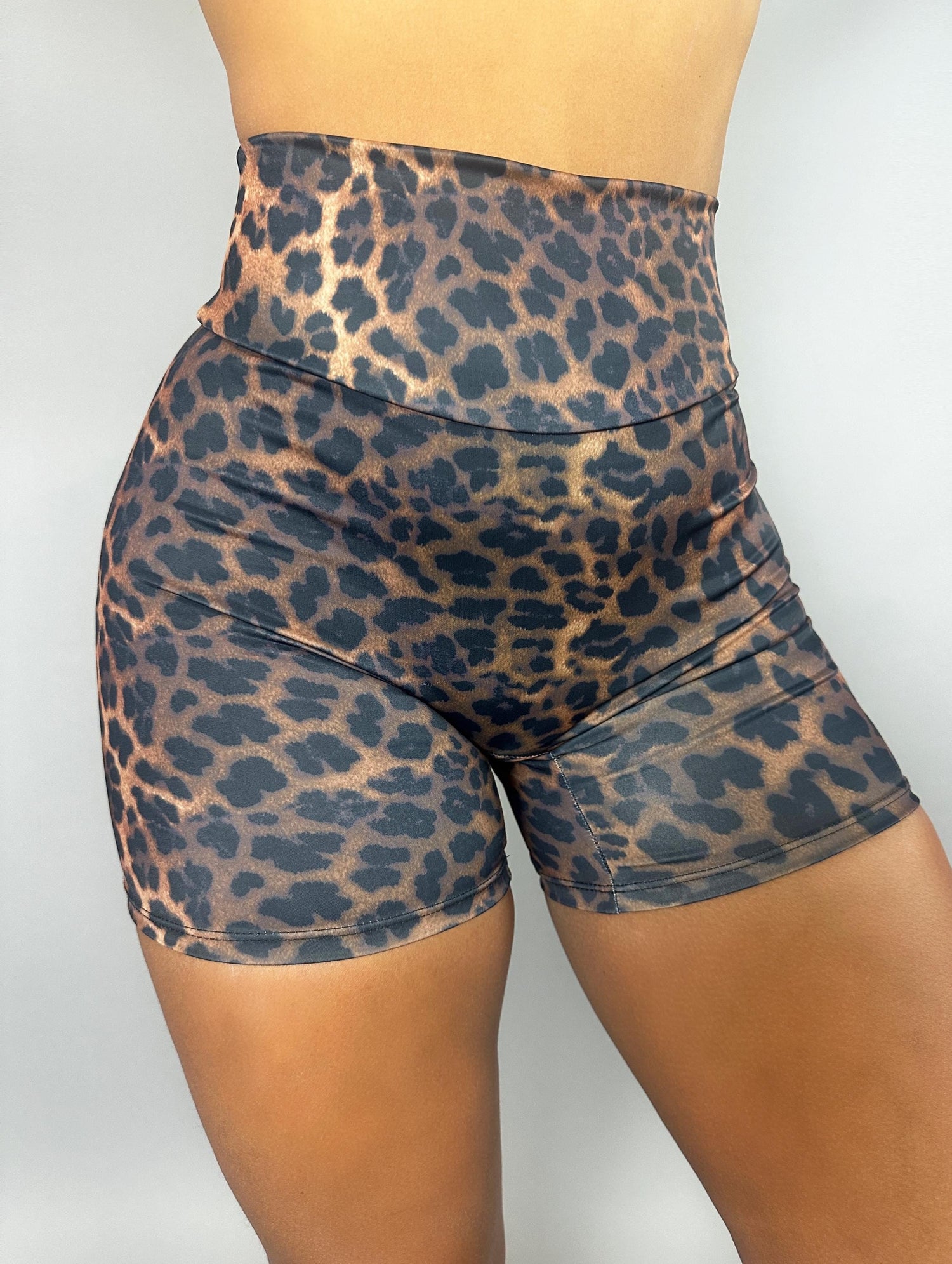 Cheetah Print Shorts, High Waisted Shorts, Animal Print Activewear, Yoga Shorts Women, Pole Dance Outfit, Leopard Print Shorts, Biker Shorts