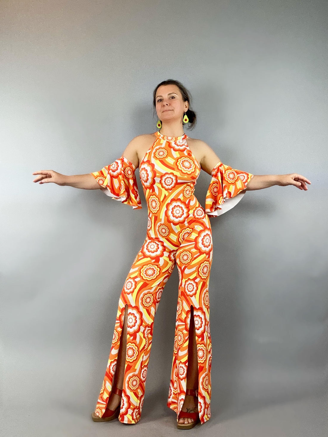 Retro jumpsuit, Bellbottoms, Disco costume, futuristic clothing, Party outfit, Festival Fashion, EDM outfit, Trending now.