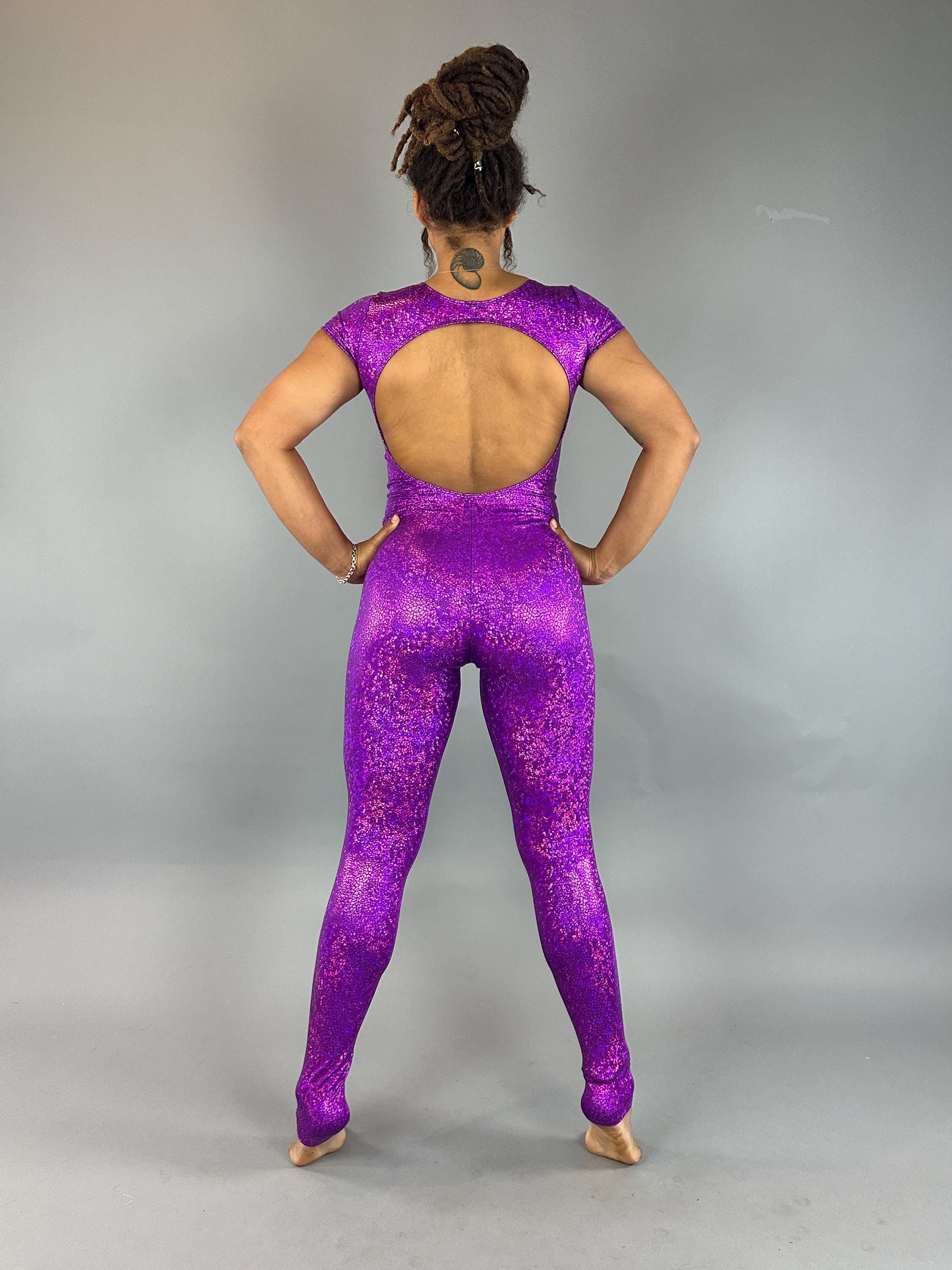 Shiny Spandex Bodysuit: Exotic Dance, Aerialist, Rave, Fairy Costume - Festival &amp; Performance Wear